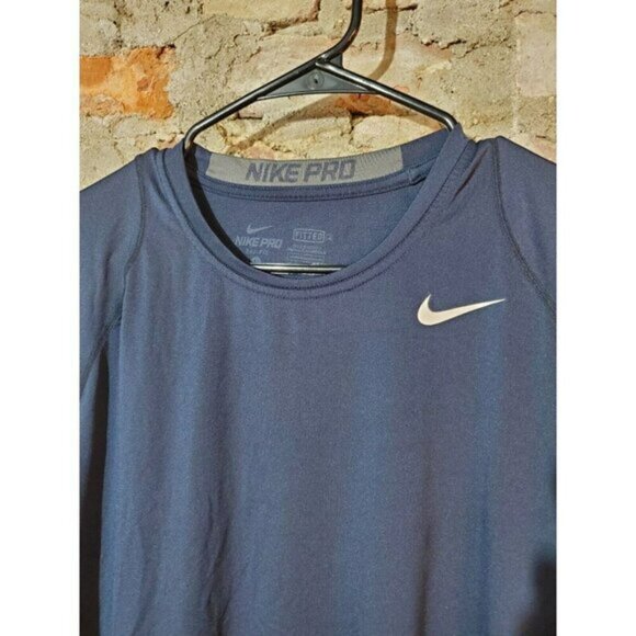 Nike Pro Dri Fit Fitted Shirt Mens L Athletic - Picture 2 of 3